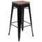 Flash Furniture 30" High Metal Indoor Bar Stool, Black, PK4 4-ET-31320W-30-BK-R-GG - alternate 4